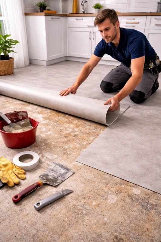 Linoleum Floor Installation in Comal County, TX