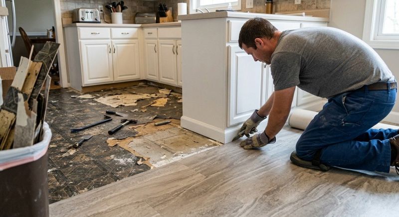 Linoleum Floor Installation in Kyle, TX