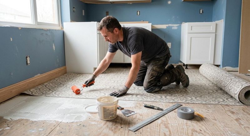 Sheet Linoleum Installation in Luling, TX