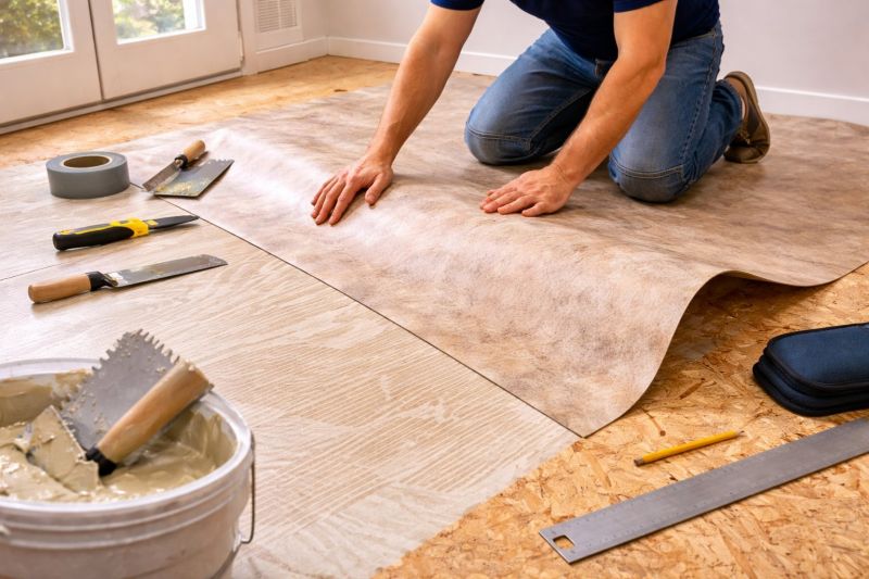 Sheet Vinyl Installation in Lockhart, TX