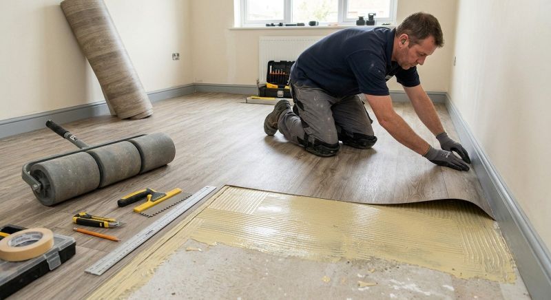 Sheet Vinyl Installation in Manchaca, TX