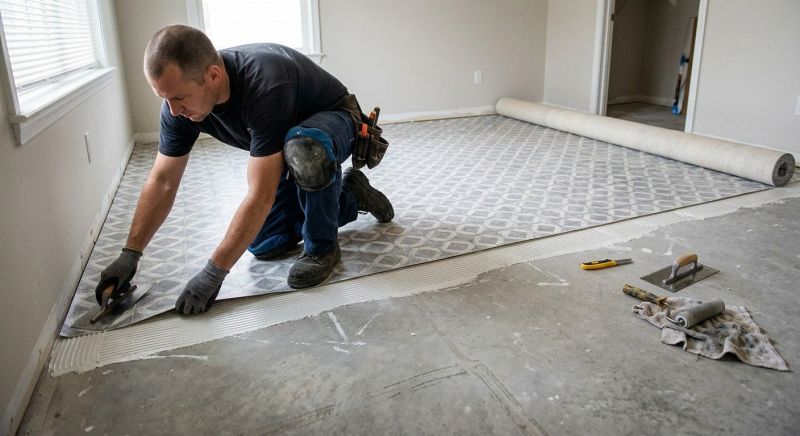 Sheet Vinyl Installation in Manchaca, TX